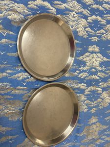 2 Medium Size Steel Plate- 0.5kg