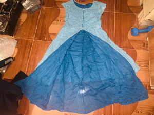 Striped Blue Dress