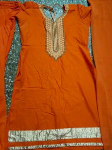 Orange Indian Salwar Kameez Suit