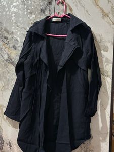 Elegant Black Trench Coat