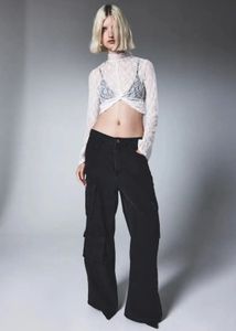 Black Cargo Jeans