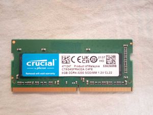 Set Of 2 Crucial RAM 8GB DDR4 3200MHz CL22