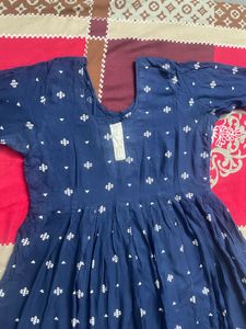Elegant Blue Printed Kurta