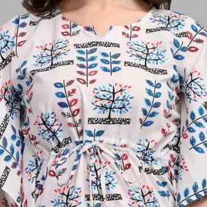 Stylish Printed Kaftan Top