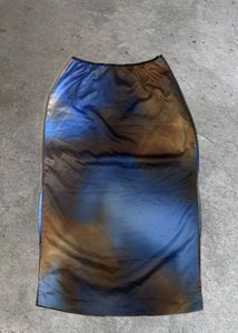 Tie-dye Skirt with slit on both side