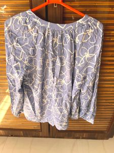 Floral Print Long Sleeve Blouse