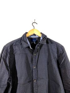 Navy Blue Printed Shirt (Men&#39;s)