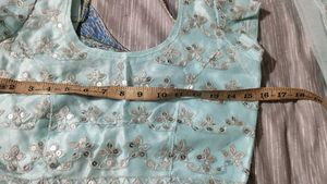 Sky Blue Lahenga Choli