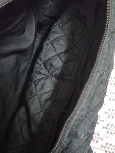 Floral Embroidered Quilted Shoulder Bag