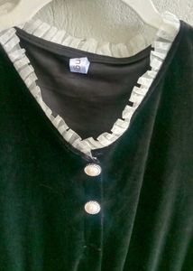 black velvet dress