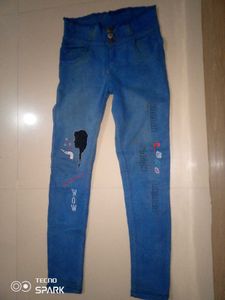 3 Combo Blue Embroidered Denim Jeans