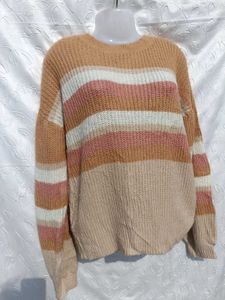 Stylish Striped Knit Sweater