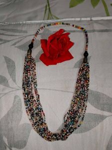 Boho Chic Wooden Beaded Necklace