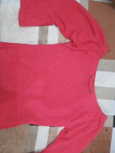 Valentine Dress..Cute Coral Pink 💗🎀 A Line Dress