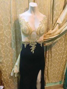 Elegant Black Slit Maxi Dress
