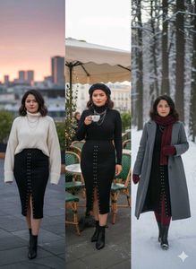 Chic Black Pencil Skirt