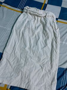 Elegant Corduroy Pencil Skirt