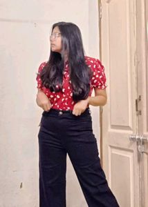 Kotty Black Straight Fit Jeans