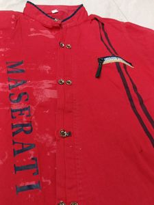 Full Sleeves Red Shirt