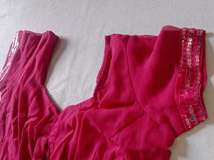 Magenta Saree