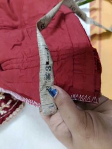 Maroon Velvet Bridal Lehenga