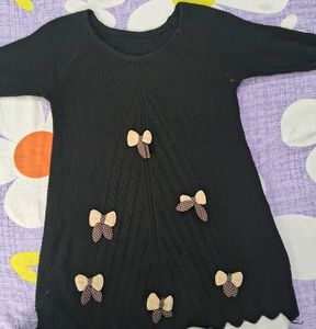 Charming Black Knit Sweater