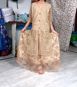 Brand New Party Wear Lehenga Long Collar Kurta