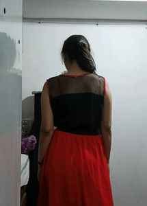 Pretty Black Red One Piece