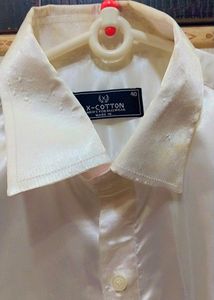 Satin Shirt With Tie nd Half Jacket