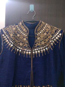 Elegant Blue Embroidered Kurta Set