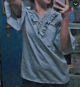 Grey Cute Top