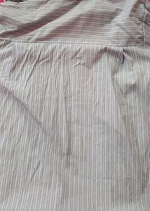 Striped Shirt w/ Bow Detail