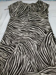 Zebra Print Casual Dress