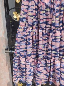 Full Flared Multicolored Maxi Skirt