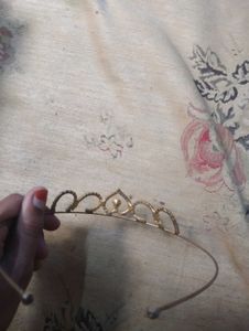 Gold Rhinestone Tiara