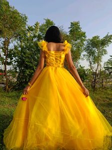 Princess 👑 Yellow 💛 Gown For You 🌹