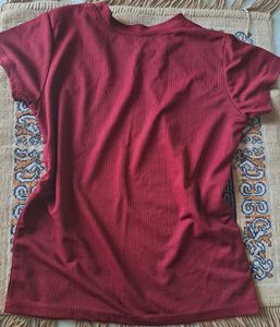 Sheer Maroon Top