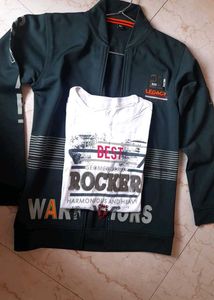 Party wear jacket with t shirt
