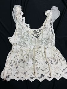 Vintage White Lace Top