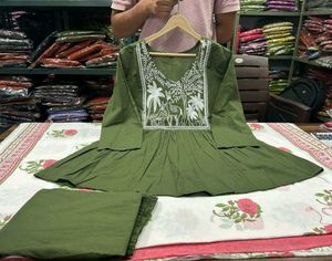 Boho Embroidered Top &amp; Palazzo Pants Set