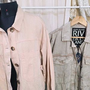 Casual Light Peach Jacket
