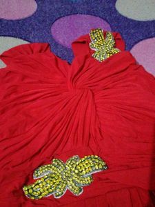 Elegant Red Party Dress