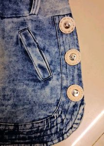 Baby Girls Denim Middi Dress