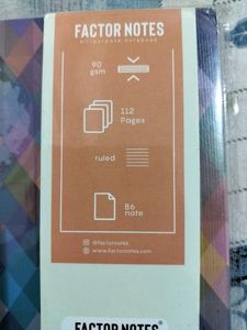 Blue Factor Notes Notebook