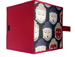 2 Printed Cloth File Folders