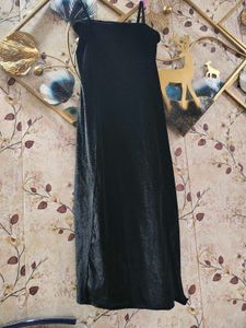 Beautiful Velvet Black Dress