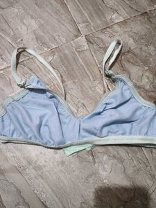 Light Blue Triangle Bra