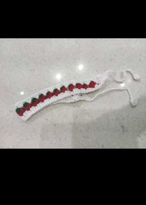 Handmade Crochet Strawberry Headband