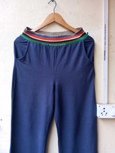 Blue Korean Casual Pants (Women)