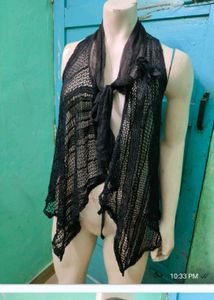 Lace Open Front Vest